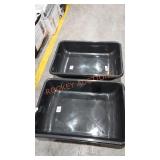 Lot Of 2 Small Black Mixing Tub Unit