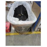 60" Matte Black Fiberglass Flat Bottom Bathtub