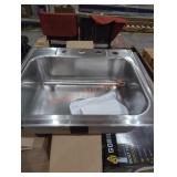 Dayton 25" x 22" stainless sink