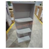 Certified cabinet grayish four shelf stand