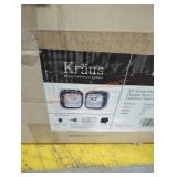 Kraus 32" undermount 50/50 double bowl sink