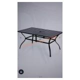 Phi Villa 6 Person Outdoor Metal Table