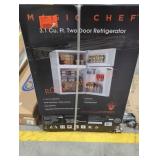 Magic Chef 3.1 Cu. Ft. two Door Refrigerator,