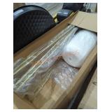 46" and 36" oversized white plant stands