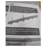 6 small boxes of landscape edging gray