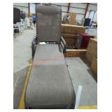 2 outside gray lounge chairs