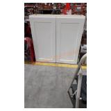 White 3 Shelf Cabinet 36"Hx36"Lx13"W