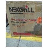 NexGrill 29in charcoal barrel grill and smoker