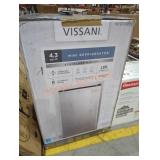 Vissani 4.3 cu ft mini refrigerator stainless