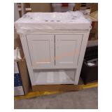 24" x 19" x 36" Single Sink Bathroom Vanity