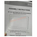 36" x 24" led lit mirror