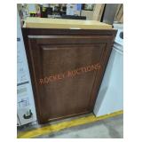 24" x 13" x 36" brown wall cabinet