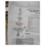 Sunny daze 4 tier grand courtyard fountain