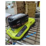 Ryobi 18v 4 ah battery and charger