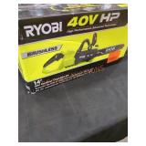 RYOBI 40v 14" Cordless Chainsaw Kit