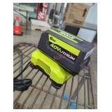 Ryobi 40v 6 ah battery and charger