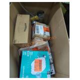 Box lot of household things