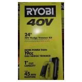 Ryobi 24" 40v Hedge Trimmer Kit