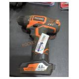 Ridgid 12v 1/2" drill driver and 4 ah battery