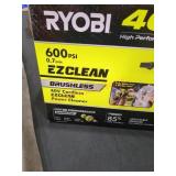 RYOBI 40v Cordless EZCLEAN Power Cleaner 600 PSI
