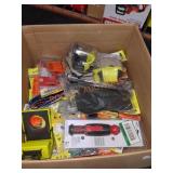 Box Lot of Miscellaneous Tools, Ryobi, Milwaukee