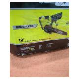 RYOBI 40v 12" Cordless Top Handle Chainsaw Kit