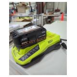 Ryobi 18v 4 ah battery and charger