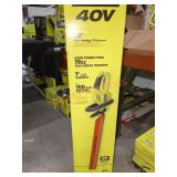 RYOBI 40v 24" Hedge Trimmer, Tool Only