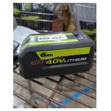 Ryobi 40v 6 ah battery