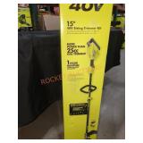RYOBI 40v 15" String Trimmer Kit, Tool Only