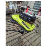 Ryobi 18v 4 ah battery and charger