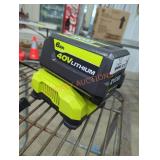 Ryobi 40v 6 ah battery and charger