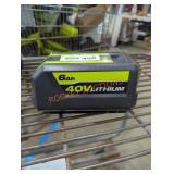 Ryobi 40v 6 ah battery