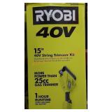 Ryobi 15" 40v String Trimmer Kit