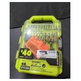 Ryobi 40 PC drill and impact drive set