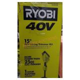 Ryobi 40v 15" String Trimmer Kit