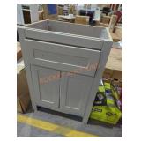 24" x 18.5" x 34" gray vanity base