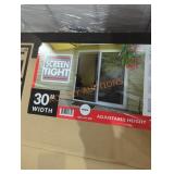 1 30" white sliding screen door