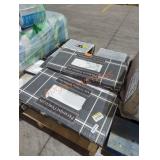 Skid lot of porcelain tiles, mixed squares