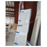 Bifold white closet doors