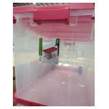 1 Sterilite 160 qt wheeled storage box