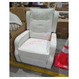 White swivel rocker recliner