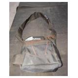 Husky 6 Pocket Tool Belt Pouch, Black