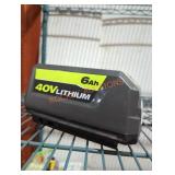 Ryobi 40v 6 ah battery