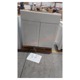 Double Door White Base Cabinet DAMAGED