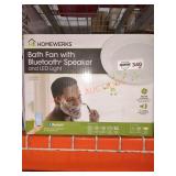 Homewerks Bath Fan w/ Bluetooth Speaker