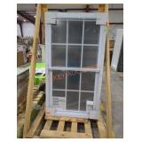 1 33" x 60" window with panes