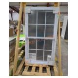 1 33" x 60" window with panes