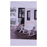 VEIKOUS Wood Rocking Chair Set 3 Piece