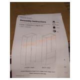 Hodedah 2 Door Wardrobe in Red Mahogany